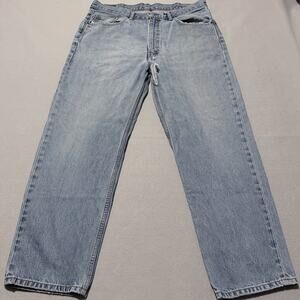 VTG Levi's 550 Jeans Men's Blue Denim Mid Rise Straight Leg Relaxed Fit - 38x30